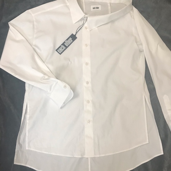 DECONSTRUCTED OFF-THE-SHOULDER SHIRT  EACH OTHER - Picture 4 of 9